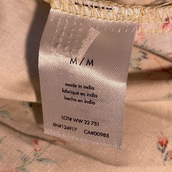 We Wore What Puff Sleeve Smocked Floral Tiered Midi Dress Nordstrom Saks 5th Ave - Picture 8 of 11